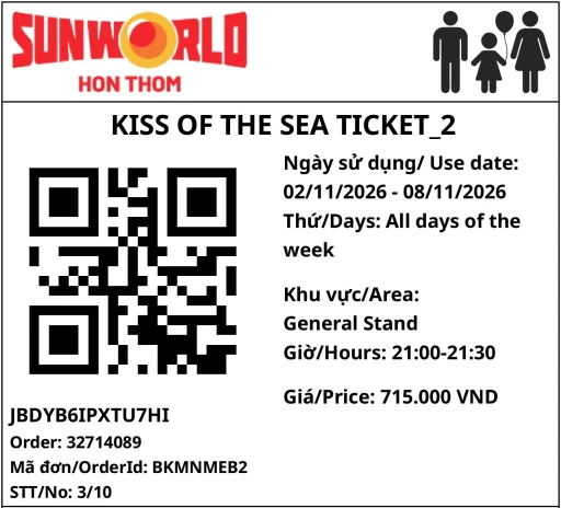 Kiss of the Sea ticket STT 3